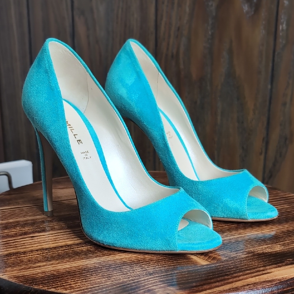 Blue Suede Heels